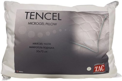 Подушка TAC TENCEL микроволокно/тенсел белый 50х70, фото, фотография