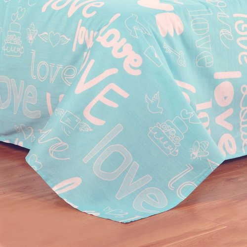 Детское постельное белье Sofi De Marko ЛАВ СТОРИ хлопковый сатин 1,5 спальный, фото, фотография