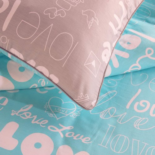 Детское постельное белье Sofi De Marko ЛАВ СТОРИ хлопковый сатин 1,5 спальный, фото, фотография