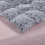 Постельное белье Sofi De Marko ГЕЛИЯ хлопковый сатин серый евро, фото, фотография