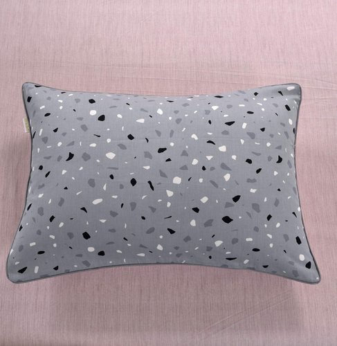 Постельное белье Sofi De Marko ГЕЛИЯ хлопковый сатин серый евро, фото, фотография