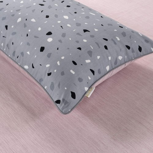 Постельное белье Sofi De Marko ГЕЛИЯ хлопковый сатин серый евро, фото, фотография