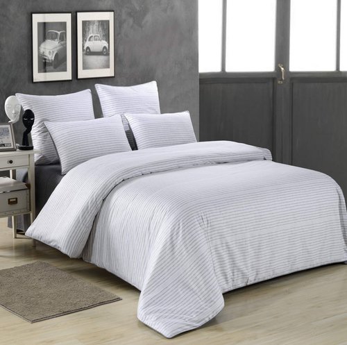 Постельное белье Sofi De Marko ГРАСС хлопковый сатин белый евро, фото, фотография