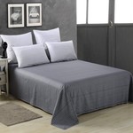 Постельное белье Sofi De Marko ГРАСС хлопковый сатин белый евро, фото, фотография