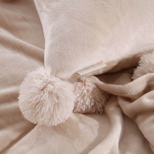 Плед-покрывало Sofi De Marko SUPER BALL велсофт бежевый 220х240, фото, фотография