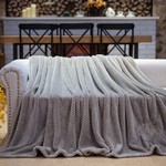 Плед-покрывало Sofi De Marko ЭШЛИ велсофт бежевый 220х240, фото, фотография