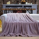 Плед-покрывало Sofi De Marko ЭШЛИ велсофт пепельная роза 220х240, фото, фотография