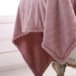 Плед-покрывало Sofi De Marko ФЛОРИАН велсофт пудра 160х220, фото, фотография