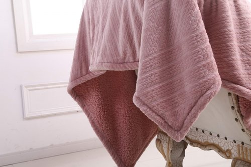 Плед-покрывало Sofi De Marko ФЛОРИАН велсофт пудра 160х220, фото, фотография