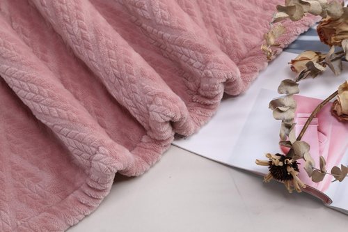 Плед-покрывало Sofi De Marko ФЛОРИАН велсофт пудра 160х220, фото, фотография