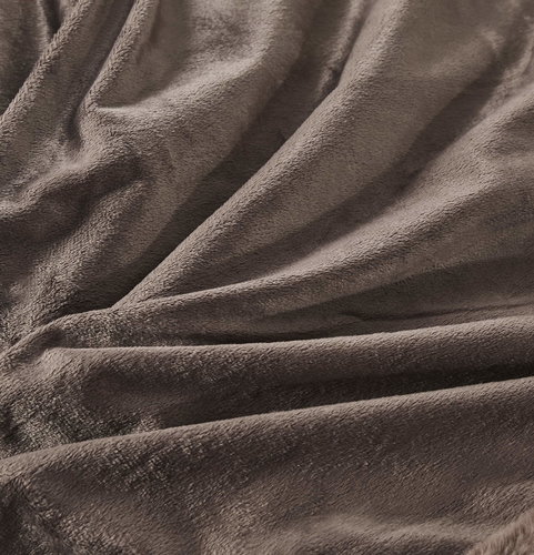 Плед-покрывало Sofi De Marko АНАБЕЛЬ искусственный мех шоколадный 160х220, фото, фотография