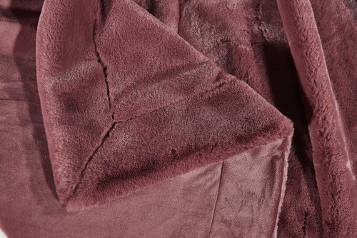 Плед-покрывало Sofi De Marko РИЧАРД искусственный мех марсала 210х230, фото, фотография