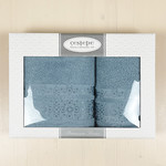 Набор полотенец для ванной в подарочной упаковке 50х90, 70х140 Cestepe KUMSAL хлопковая махра V2, фото, фотография