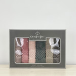 Набор полотенец для ванной в подарочной упаковке 6 шт. Cestepe ORYA хлопковая махра 50х90, фото, фотография