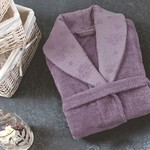 Халат женский Sofi De Marko BLENDA хлопковая махра светло-лавандовый S/M, фото, фотография