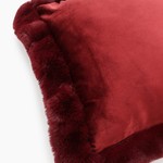 Декоративная наволочка Sofi De Marko СИЕНА велюр бордовый 45х45, фото, фотография