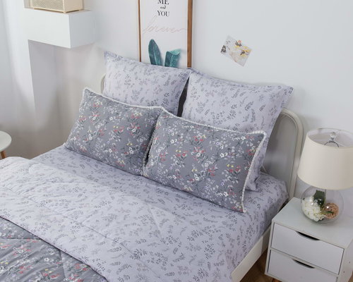 Постельное белье без пододеяльника с одеялом Sofi De Marko БЕРНАДЕТТ хлопковый сатин V5 евро, фото, фотография