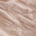 Постельное белье без пододеяльника с одеялом Sofi De Marko ТОСКАНА хлопковый сатин бежевый 1,5 спальный, фото, фотография