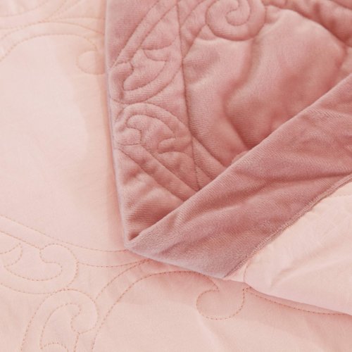 Постельное белье без пододеяльника с одеялом Sofi De Marko ТОСКАНА хлопковый сатин пудра 1,5 спальный, фото, фотография