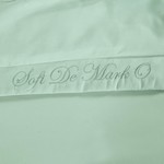 Постельное белье без пододеяльника с одеялом Sofi De Marko ИЗИДА хлопковый сатин ментоловый евро, фото, фотография