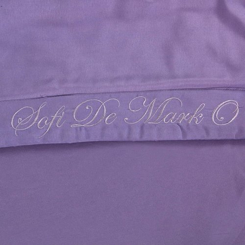 Постельное белье без пододеяльника с одеялом Sofi De Marko ИЗИДА хлопковый сатин фиолетовый семейный, фото, фотография