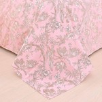 Постельное белье без пододеяльника с одеялом Sofi De Marko ДЖЕННА хлопковый сатин розовый евро, фото, фотография