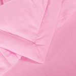 Постельное белье без пододеяльника с одеялом Sofi De Marko САНДРА жатый сатин розовый евро, фото, фотография