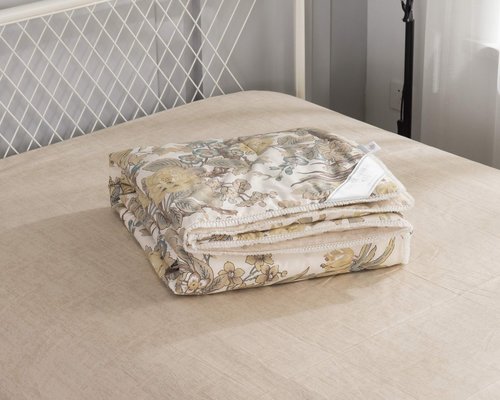 Постельное белье без пододеяльника с одеялом Sofi De Marko ЛЮСИЛЬ хлопковый сатин V7 1,5 спальный, фото, фотография