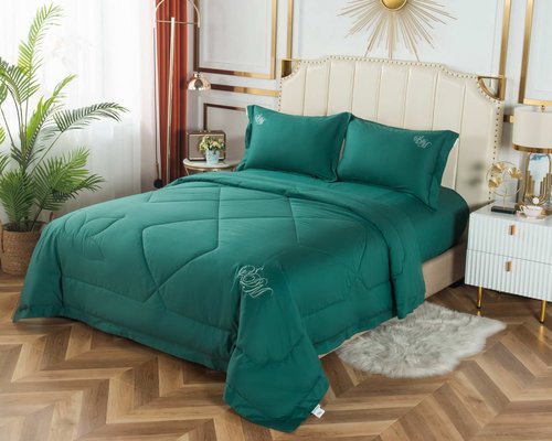 Постельное белье без пододеяльника с одеялом Sofi De Marko НЕЛЬСОН хлопковый сатин V12 1,5 спальный, фото, фотография