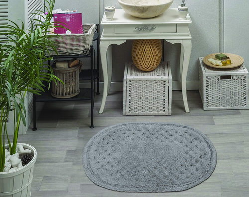 Набор ковриков для ванной Sofi De Marko DEBORA махра темно-фиолетовый, фото, фотография