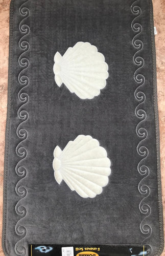 Набор ковриков для ванной Dorean РАКУШКА серый 50х60, 60х100, фото, фотография