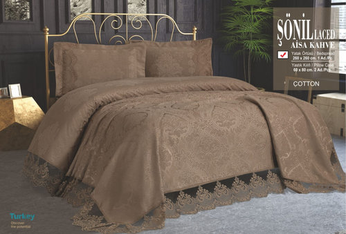 Покрывало Efor VENDY жаккард кофейный 240х260, фото, фотография