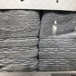 Подарочный набор полотенец для ванной 50х90, 70х140 Efor FITILLI BORDUR хлопковая махра светло-серый, фото, фотография