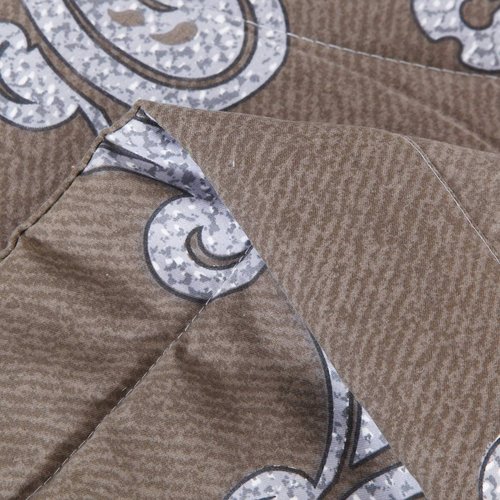 Постельное белье без пододеяльника с одеялом Sofi De Marko ФОРЕСТ хлопковый сатин бежевый евро, фото, фотография