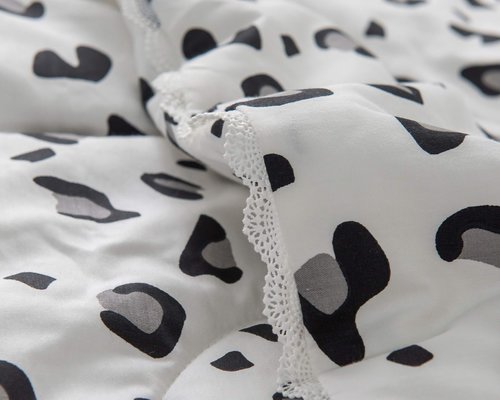 Одеяло Sofi De Marko ТАБИО микроволокно/хлопок чёрно-белый 160х220, фото, фотография