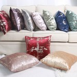 Декоративная наволочка Sofi De Marko АМАЛИЯ велюр коричневый 45х45, фото, фотография