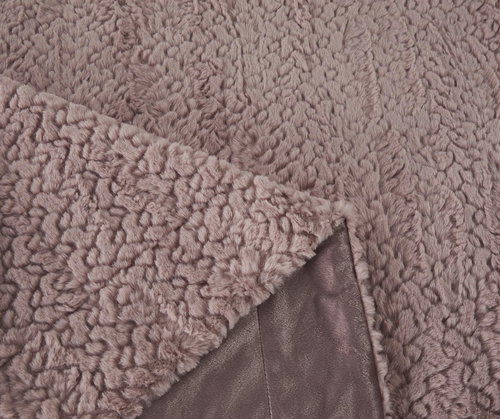 Плед-покрывало Sofi De Marko ТЕОДОР искусственный мех пепельная роза 210х230, фото, фотография
