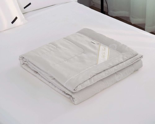 Одеяло Sofi De Marko ШАРЛИЗ микроволокно/тенсель+полиэстер серый 200х220, фото, фотография