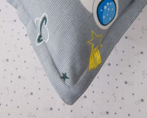 Детское постельное белье Sofi De Marko АСТРОНАВТ хлопковый сатин 1,5 спальный, фото, фотография