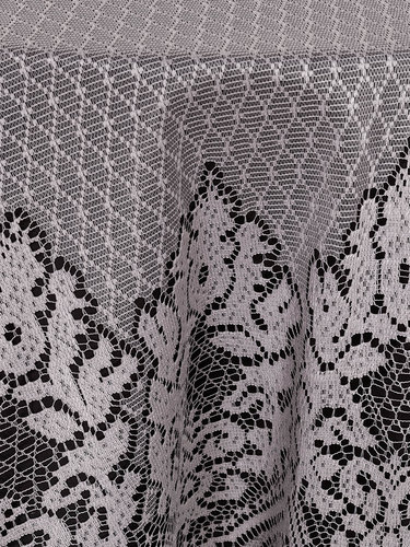Скатерть круглая Karna MARION полиэстер серый D=150, фото, фотография