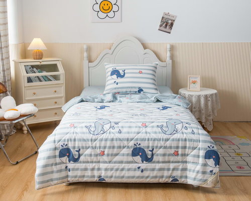 Детское постельное белье без пододеяльника с одеялом Sofi De Marko КИТ хлопковый сатин 1,5 спальный, фото, фотография