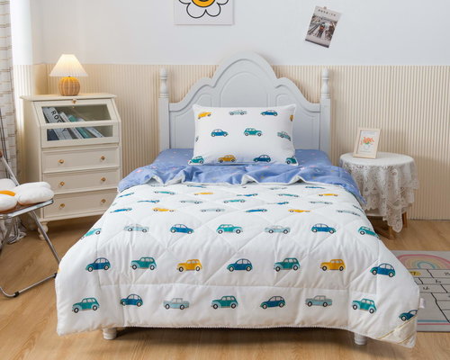 Детское постельное белье без пододеяльника с одеялом Sofi De Marko РЕТРО хлопковый сатин белый 1,5 спальный, фото, фотография