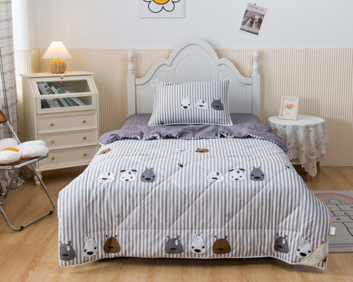 Детское постельное белье без пододеяльника с одеялом Sofi De Marko СОБАЧКИ хлопковый сатин белый 1,5 спальный, фото, фотография