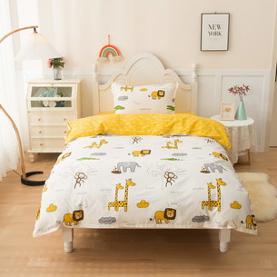 Детское постельное белье Sofi De Marko AFRICA хлопковый сатин жёлтый 1,5 спальный