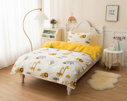 Детское постельное белье Sofi De Marko AFRICA хлопковый сатин жёлтый 1,5 спальный, фото, фотография