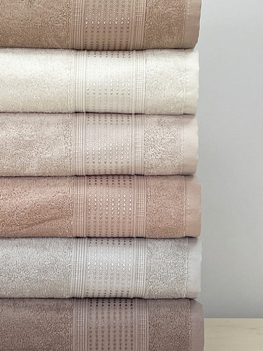 Набор полотенец для ванной 6 шт. Sikel SEDEF хлопковая махра 70х140, фото, фотография