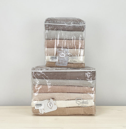 Набор полотенец для ванной 6 шт. Sikel SEDEF хлопковая махра 70х140, фото, фотография