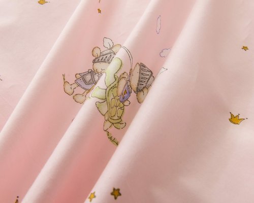 Детское постельное белье Sofi De Marko ЗАЙЧАТА хлопковый сатин розовый 1,5 спальный, фото, фотография