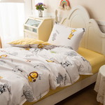 Детское постельное белье Sofi De Marko ЗВЕРУШКИ хлопковый сатин жёлтый 1,5 спальный, фото, фотография