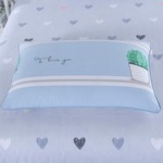 Детское постельное белье Sofi De Marko КАКТУС хлопковый сатин голубой 1,5 спальный, фото, фотография